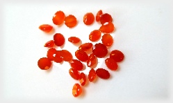 Faceted Carnelian Gemstone Lot 100 carets